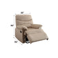 Arcadia Beige Fabric Recliner – 35"W Recliner – view 3