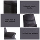 Arcadia Black Woven Fabric Motion Recliner – 35" Wide Motion Recliner – view 4
