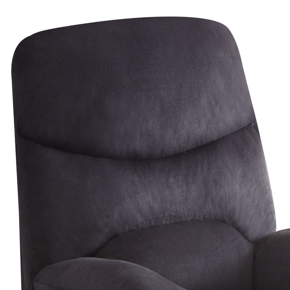 Arcadia Black Woven Fabric Motion Recliner – 35" Wide Motion Recliner – view 6