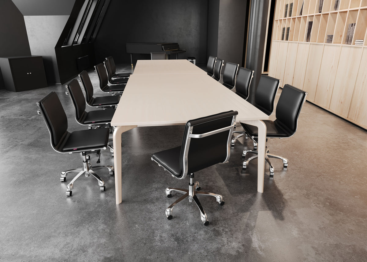 Lider Plus Armless Office Chair in Black