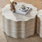 Ashcombe Beige Round Coffee Tables – Set of 2 Minimalist Engineered Wood Tables – view 4