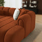 Beatrice Channel Tufted Boucle Right-Facing Chaise Sofa Sectional 115" (3 Colors)
