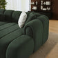 Beatrice Channel Tufted Boucle Right-Facing Chaise Sofa Sectional 115" (3 Colors)