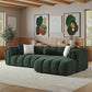 Beatrice Channel Tufted Boucle Right-Facing Chaise Sofa Sectional 115" (3 Colors)