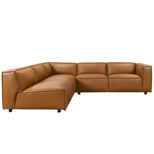 Findlay Vegan Leather Corner Sofa Sectional 103"
