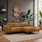 Kerrville Top-Grain Leather Chaise Sofa Sectional (2 Colors)