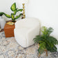 River Cream White Boucle Barrel Swivel Chair
