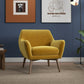 Sillón Boucle blanco moderno de mediados de siglo 'Panom'