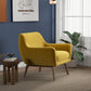 Sillón Boucle blanco moderno de mediados de siglo 'Panom'
