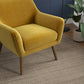 Sillón Boucle blanco moderno de mediados de siglo 'Panom'