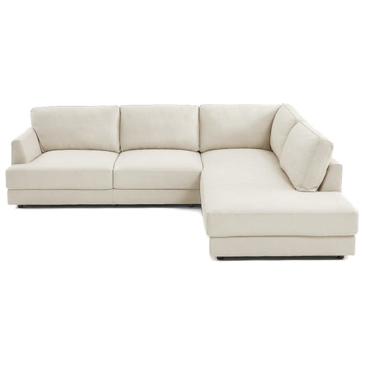 Glander Leather Sectional Chaise Sofa