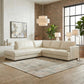 Glander Leather Sectional Chaise Sofa – 108” Modern L-Shaped Sofa (Top-Grain / PU Leather, Deep Seating)