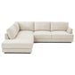 Glander Leather Sectional Chaise Sofa – 108” Modern L-Shaped Sofa (Top-Grain / PU Leather, Deep Seating)