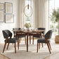 Sunobu Azure Gray & Walnut Dining Chair (Set of 2)