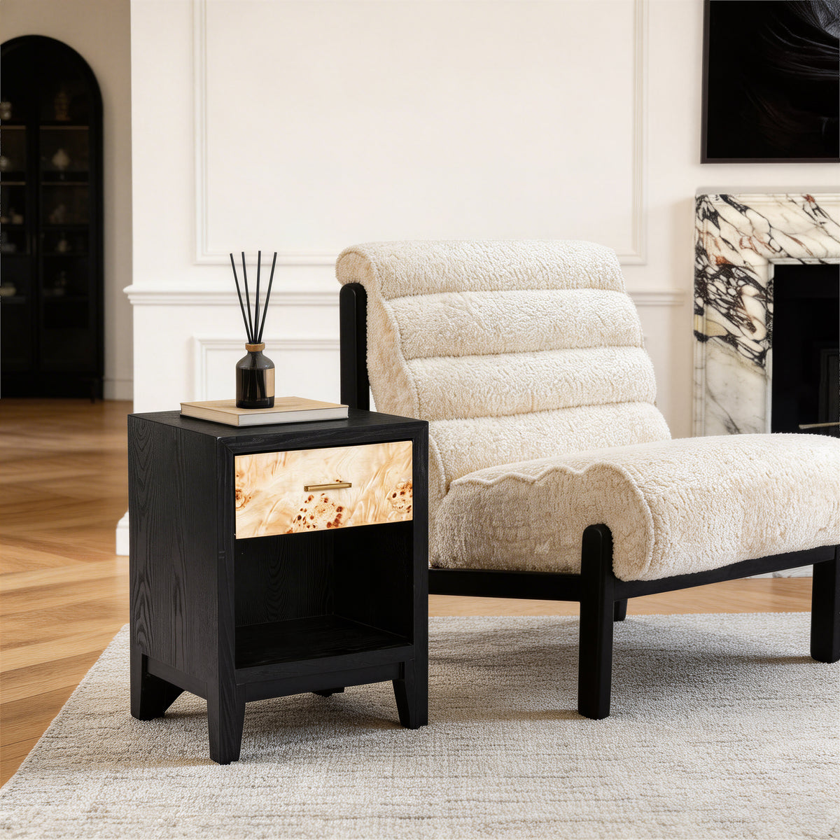 Maki Beige Accent Chair