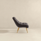 Aubrey Tufted Boucle Lounge Chair – Modern Armless Accent Chair (2 Colors) in soft boucle fabric with tufting.