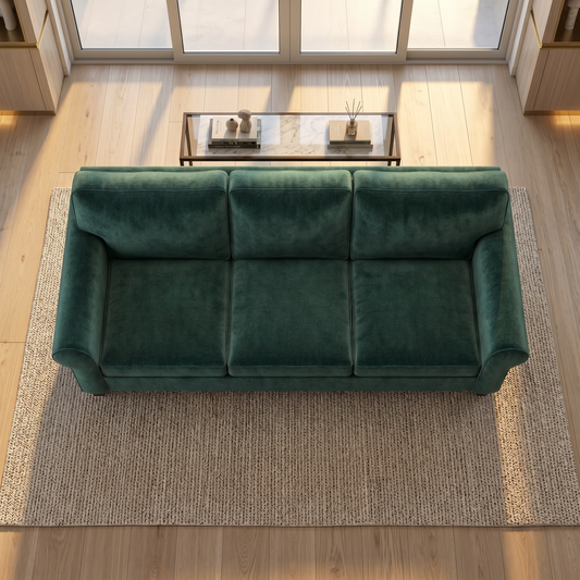 Augusta Sofa – Made in USA, Custom Fabric Options, 83" Classic Design