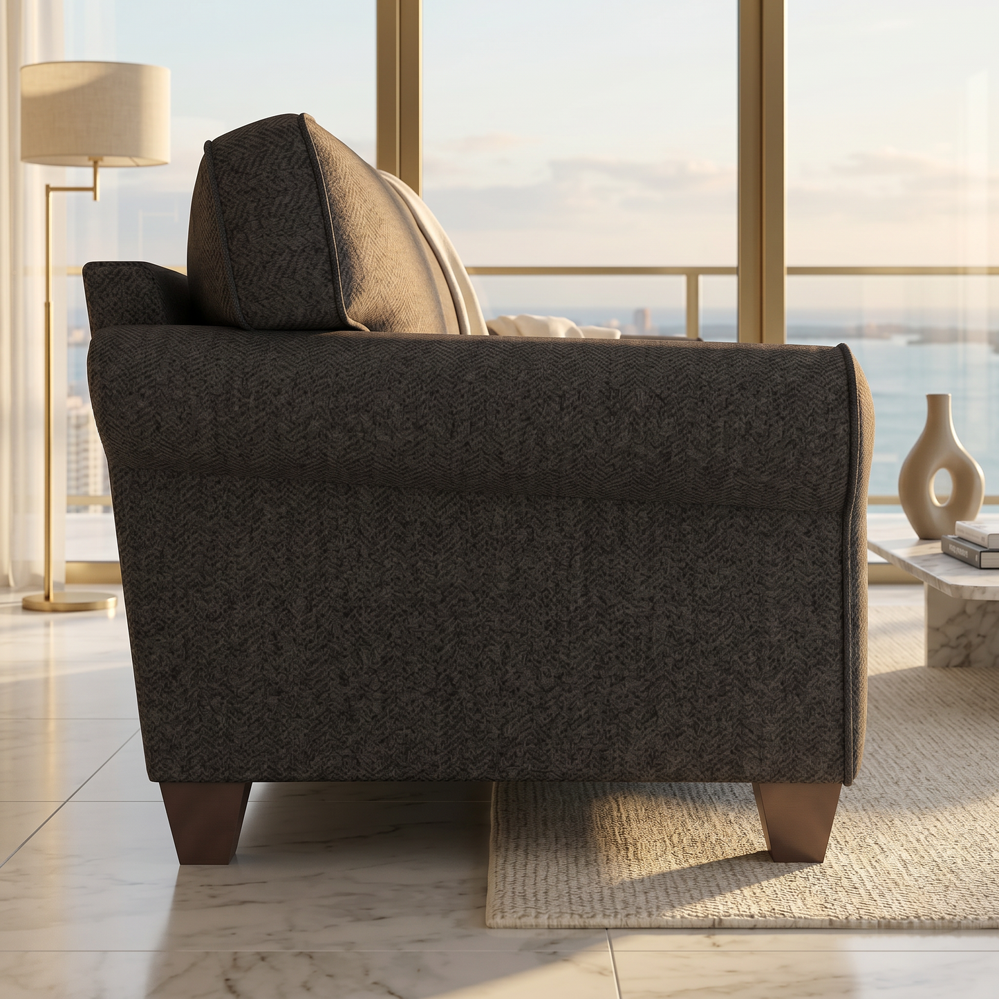 Augusta Sofa – Made in USA, Custom Fabric Options, 83" Classic Design – view 7