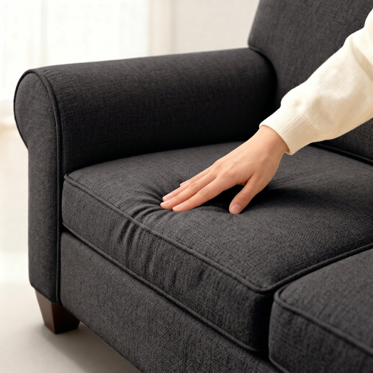 Augusta Sofa – Made in USA, Custom Fabric Options, 83" Classic Design – view 8