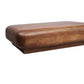 Aurelius Low Profile Round Edge Solid Wood Coffee Table (39") – Handcrafted Modern Coffee Table with rounded edges and rich finish.