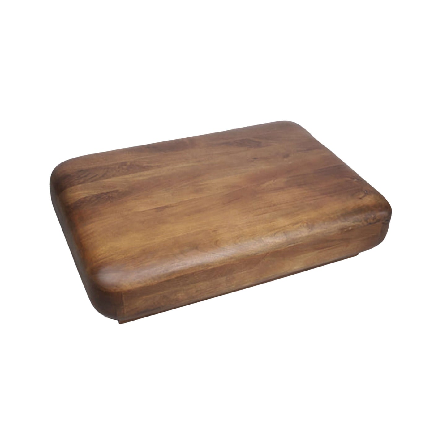 Aurelius Low Profile Round Edge Solid Wood Coffee Table (39") – Handcrafted Modern Coffee Table showcasing smooth rounded edges.