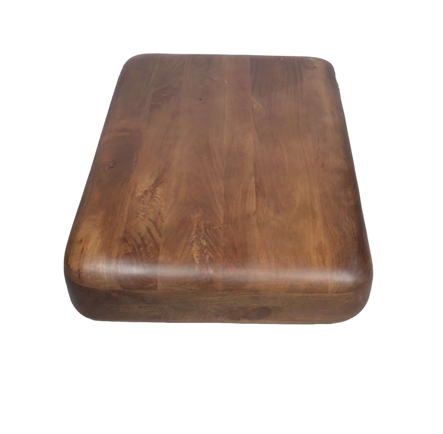 Aurelius Low Profile Round Edge Solid Wood Coffee Table (39") – Handcrafted Modern Coffee Table showcasing smooth rounded edges.