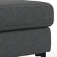 Ava Sofa & Ottoman Set 90" – Dark Gray – view 10