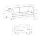 Ava Sofa & Ottoman Set 90" – Dark Gray – view 13
