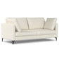 Ava MCM Performance Fabric Loveseat 76" – Modern Eco-Friendly Sofa (2 Colors) in a light beige upholstery.