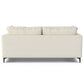 Ava MCM Performance Fabric Loveseat 76" – Modern Eco-Friendly Sofa (2 Colors) back view with cushions.