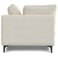 Ava MCM Performance Fabric Loveseat 76" – Modern Eco-Friendly Sofa (2 Colors) viewed from the back.