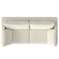 Ava MCM Performance Fabric Loveseat 76" – Modern Eco-Friendly Sofa (2 Colors) from the top view, showcasing its design.