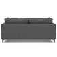 Ava MCM Performance Fabric Loveseat 76" – Modern Eco-Friendly Sofa (2 Colors) viewed from back with cushion details.