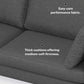 Ava MCM Performance Fabric Sofa 90" – Modern Eco-Friendly 3-Seat Couch (2 Colors) with easy-care fabric and thick cushions.