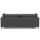 Ava MCM Performance Fabric Sofa 90" – Modern Eco-Friendly 3-Seat Couch (2 Colors) in grey fabric from the back view.