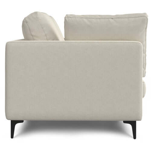 Ava MCM Performance Fabric Sofa 90" – Modern Eco-Friendly 3-Seat Couch (2 Colors) back view showcasing clean lines.