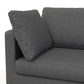 Ava MCM Performance Fabric Sofa 90" – Modern Eco-Friendly 3-Seat Couch (2 Colors) close-up of cushion detail.