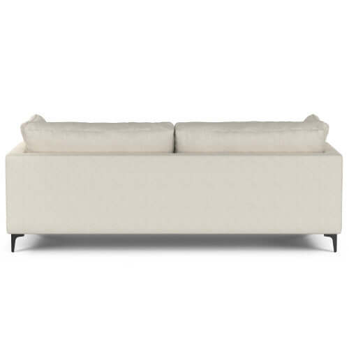 Ava MCM Performance Fabric Sofa 90" – Modern Eco-Friendly 3-Seat Couch (2 Colors) rear view.