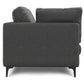 Ava MCM Performance Fabric Sofa 90" – Modern Eco-Friendly 3-Seat Couch (2 Colors) back view showcasing sleek design.