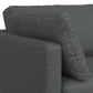 Ava MCM Performance Fabric Sofa 90" – Modern Eco-Friendly 3-Seat Couch (2 Colors) close up of arm and cushion.