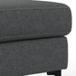 Ava Pebble Grey Performance Fabric Sofa & Ottoman Set – 76" 2-Piece Set – view 16
