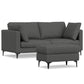 Ava Sofa & Ottoman Set 76" – Pebble Grey – view 1