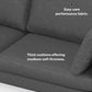 Ava Sofa & Ottoman Set 76" – Pebble Grey – view 8