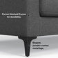 Ava Sofa & Ottoman Set 76" – Pebble Grey – view 9