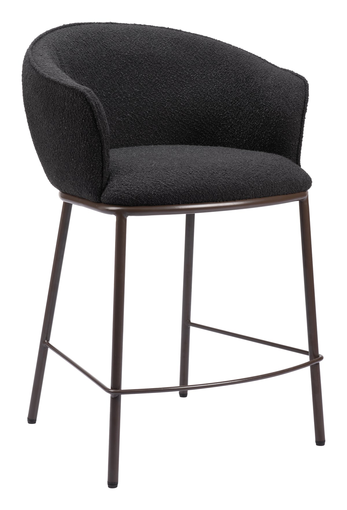 Essen Counter Stool in Black & Bronze
