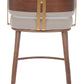 Brew Beige & Walnut Counter Stool