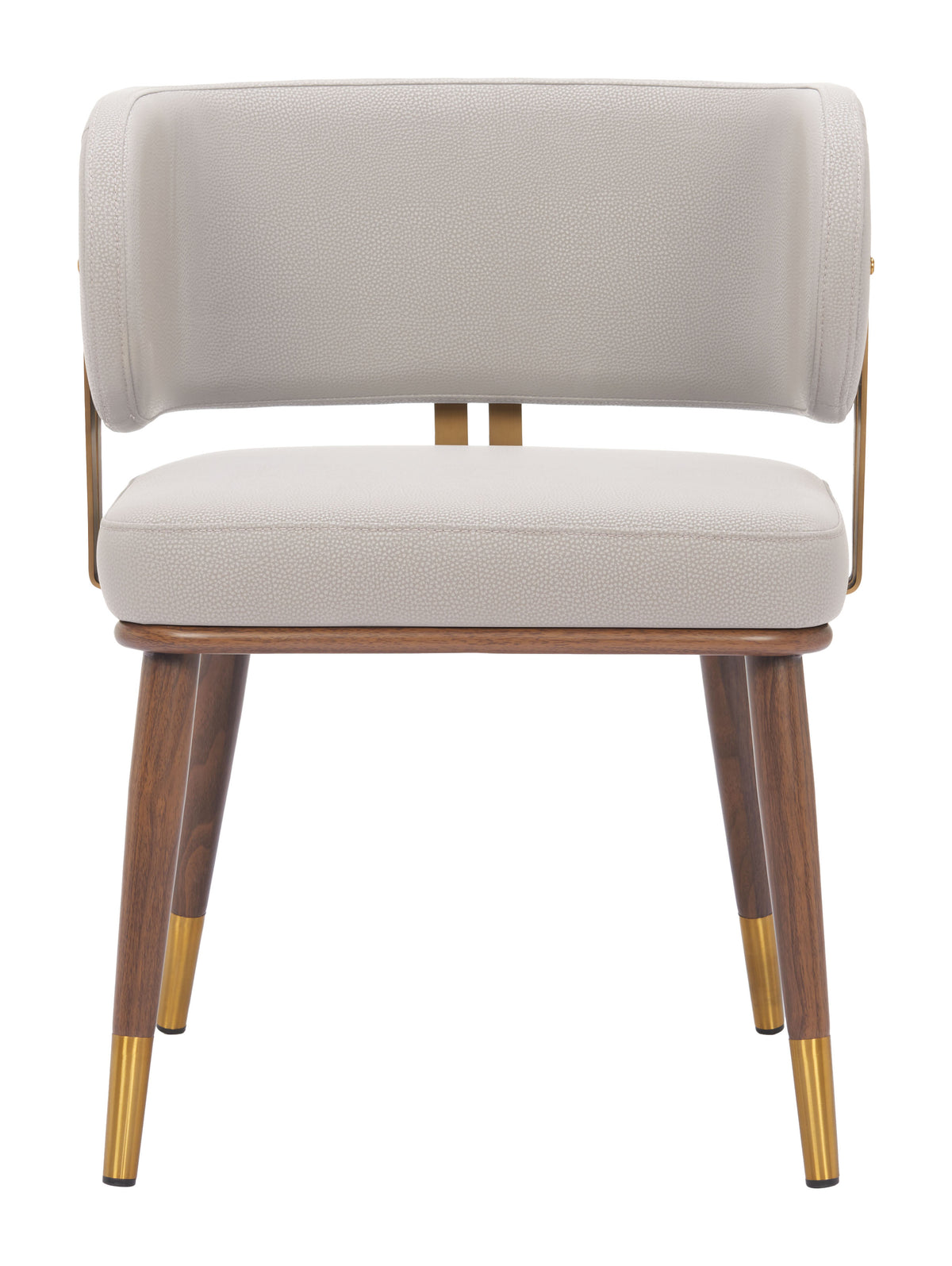 Brew Beige & Walnut Dining Chair