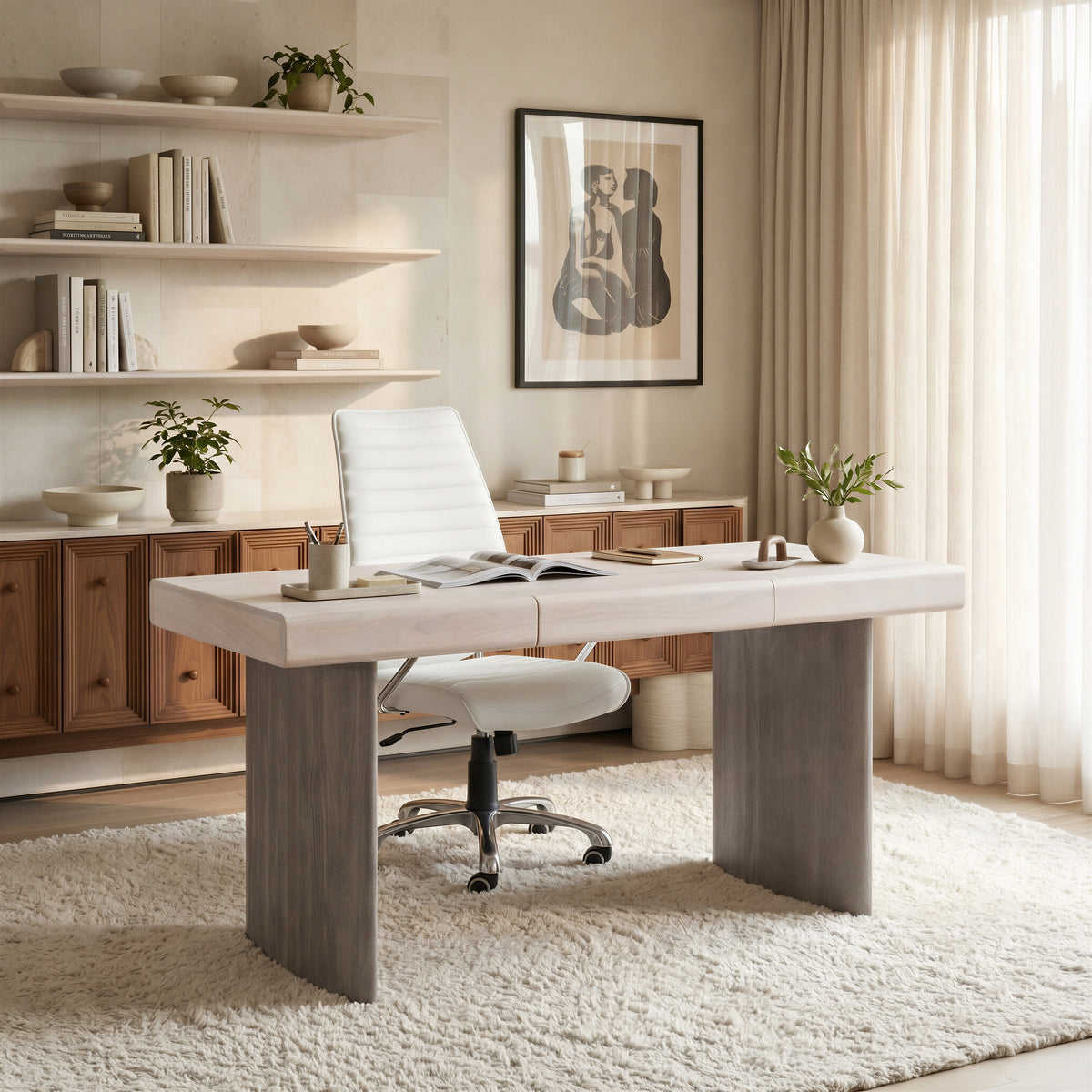 Enterprise Low Back Office Chair in White