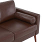 MCM Faux Leather Sofa 77'