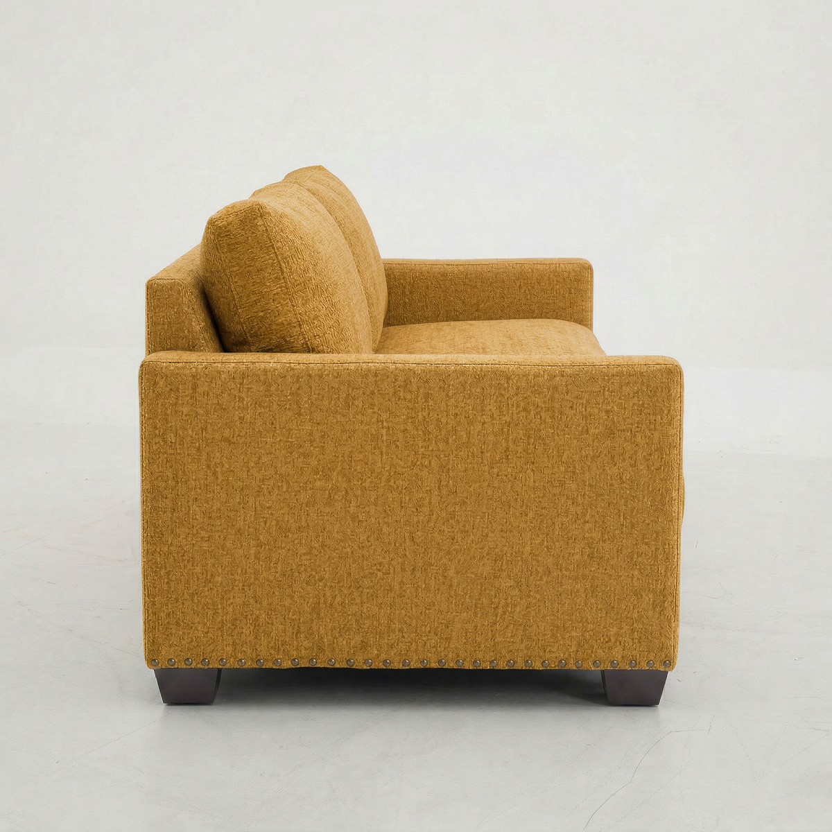 Damon American-Made Sofa – 92" Custom-Fabric Sofa - Hepburn Chai Tea Yellow Fabric (11)